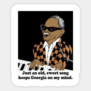 RAY CHARLES FAN ART Sticker